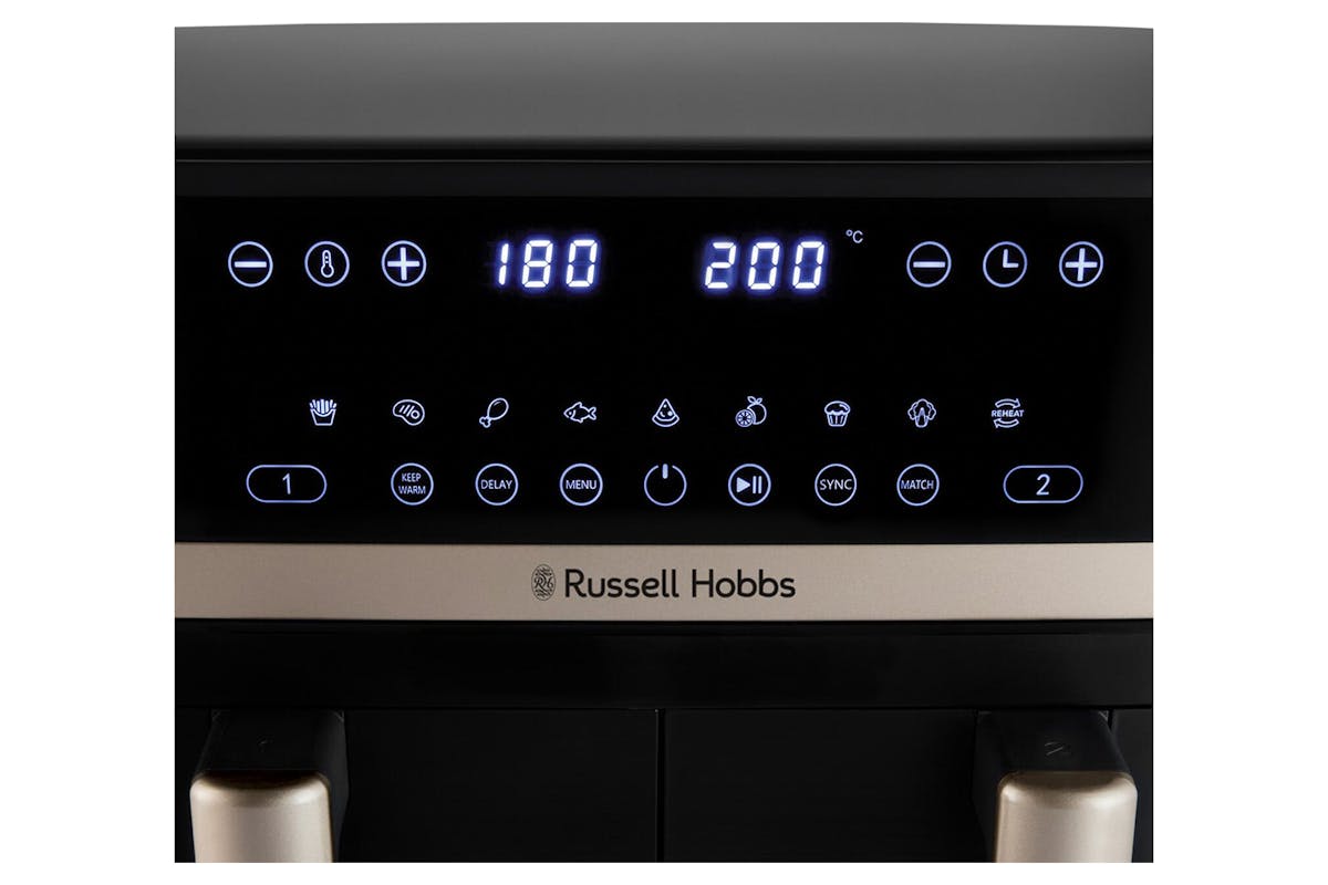 Russell Hobbs 9L Satisfry Dual Basket Air Fryer | 27680 | Black-6