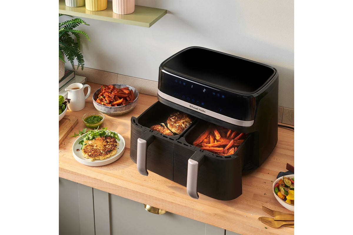 Russell Hobbs 9L Satisfry Dual Basket Air Fryer | 27680 | Black-7
