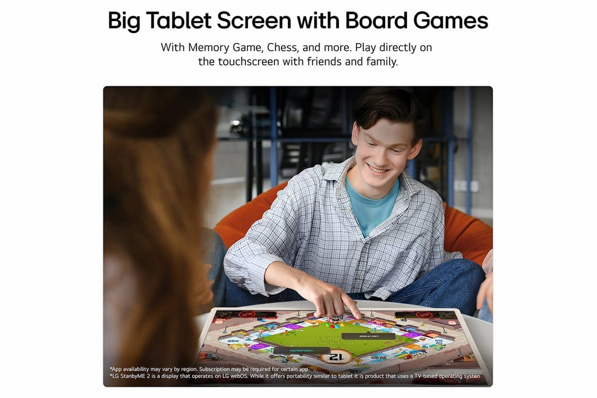 LG StanbyME 27" Rollable Touch Screen Smart TV | 27LX6TDGA.AEK-7