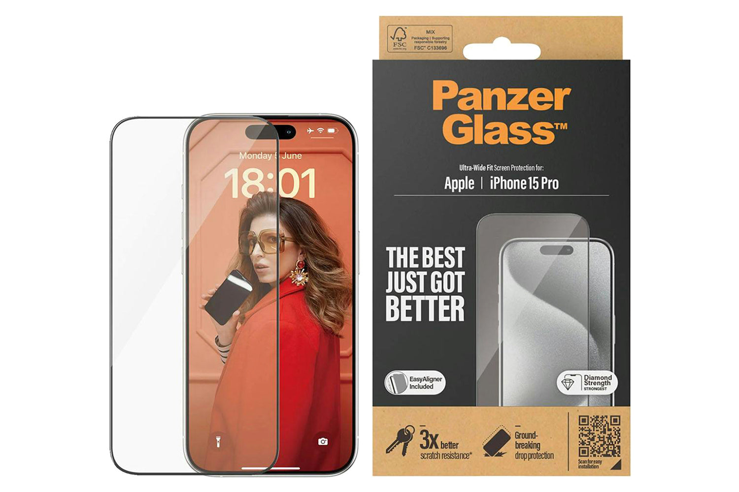 PanzerGlass iPhone 15 Pro Screen Protector-2