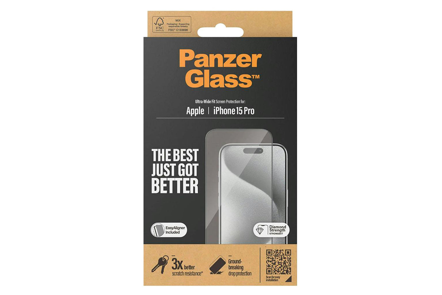 PanzerGlass iPhone 15 Pro Screen Protector-4