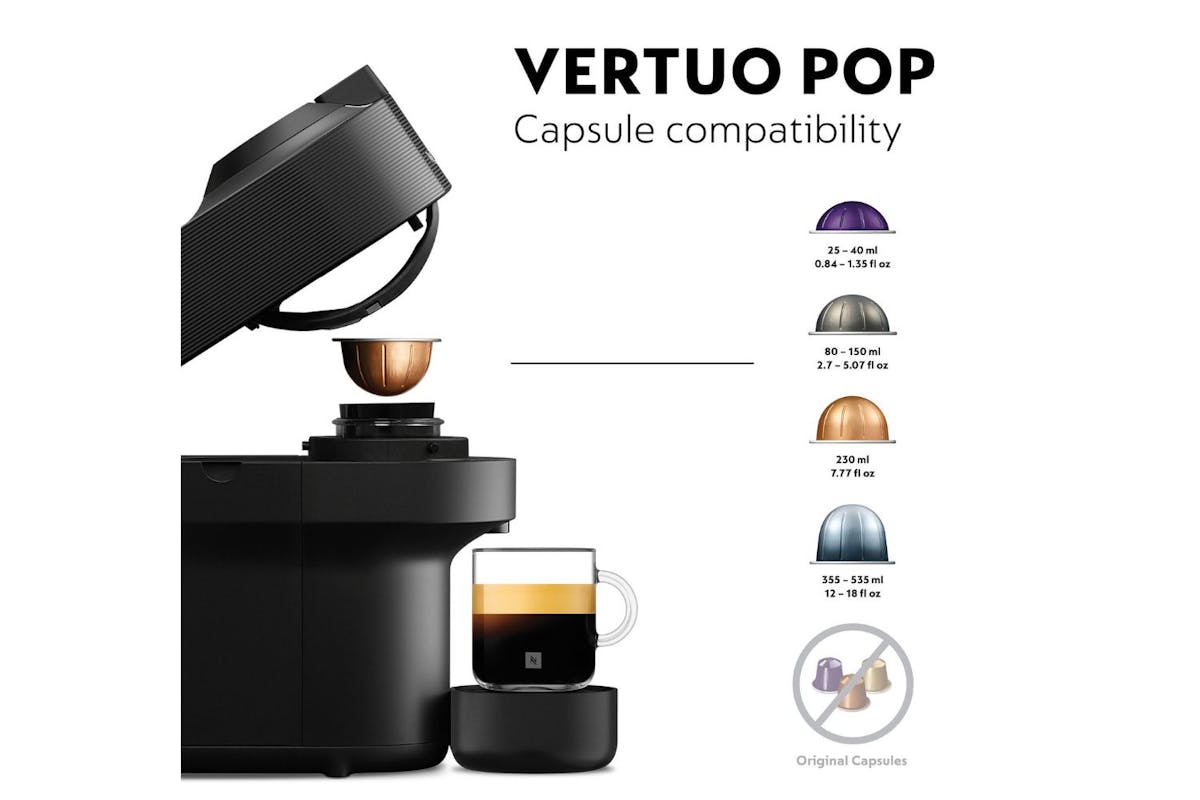 Nespresso Vertuo Pop Coffee Machine Bundle by De'Longhi | ENV90.BAE | Black-5