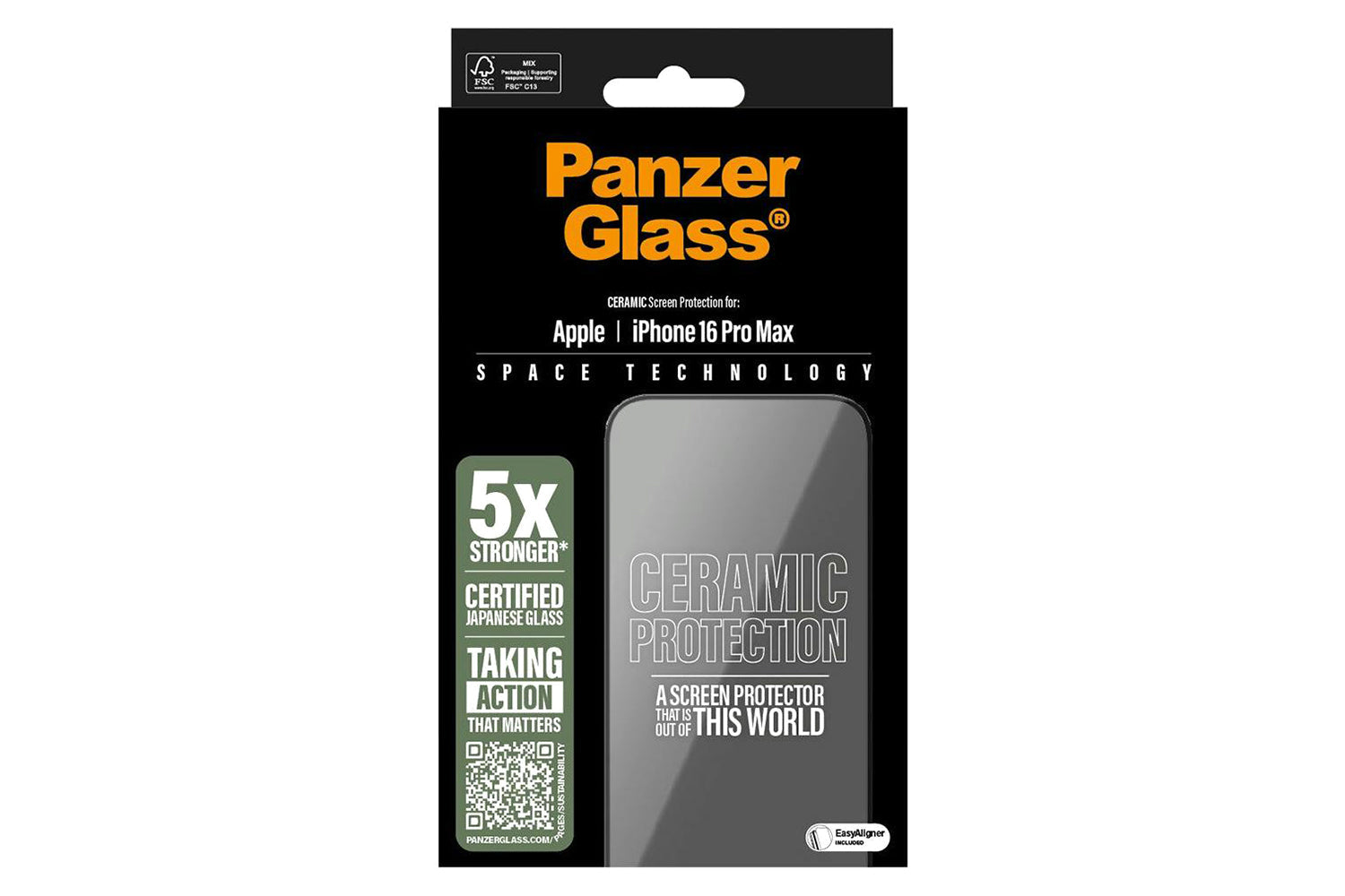 PanzerGlass iPhone 16 Pro Max Ultra-Wide Fit Ceramic Screen Protector-3
