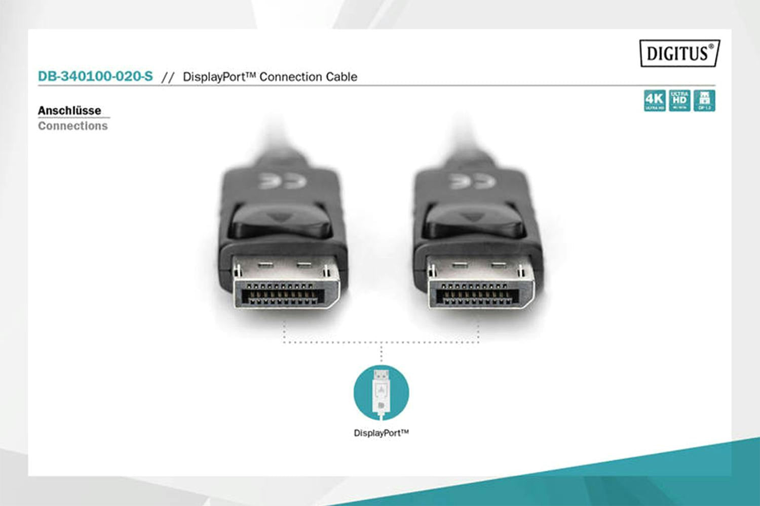 Digitus Premium Display Port Connection Cable | 2m-3