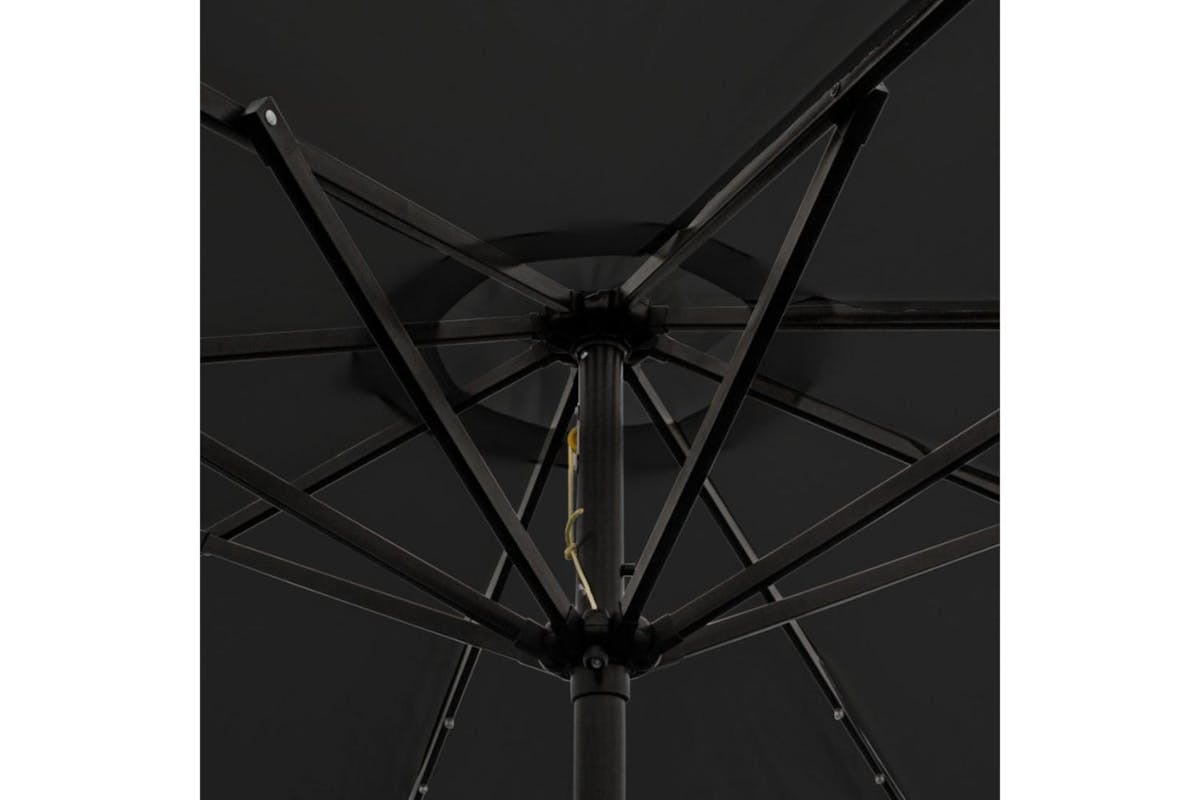 Monstershop LED Tilt Parasol with Light | Black-10