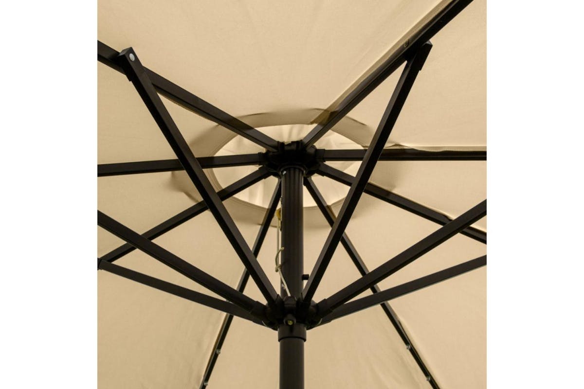 Monstershop Beautiful LED Tilt Parasol | Beige-9