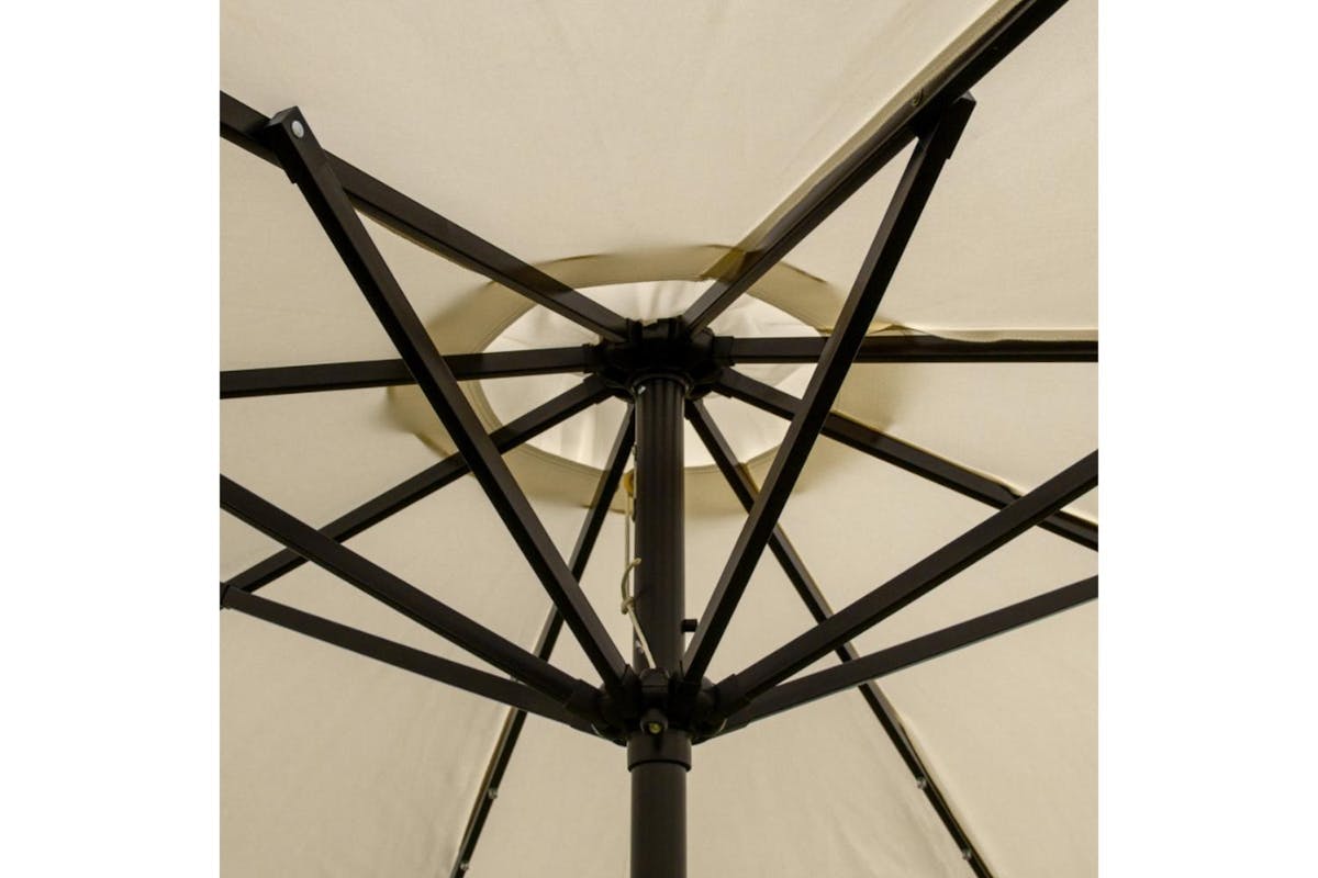 Monstershop LED Tilt Parasol | Cream-10