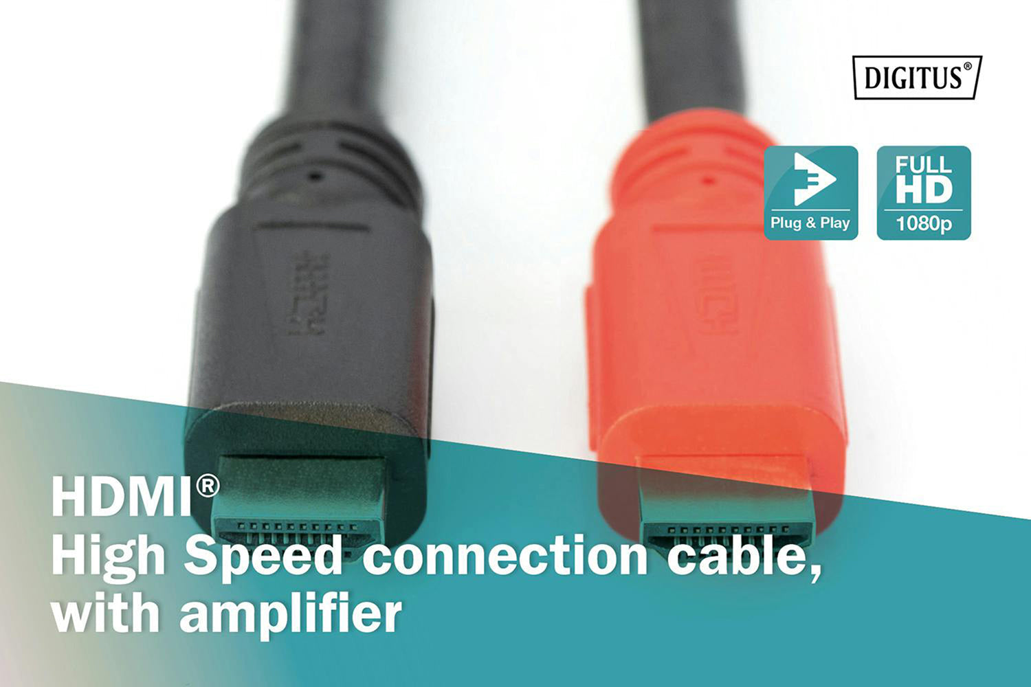 Digitus HDMI A to HDMI A Cable with Amplifier | Black-2