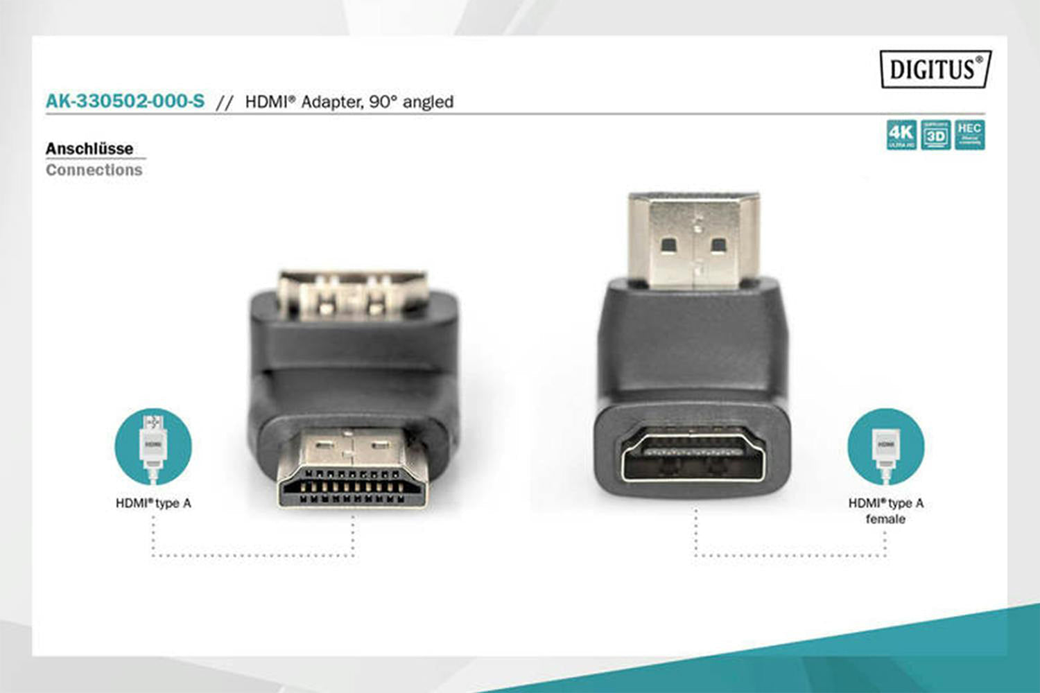 Digitus HDMI 90° Angled Adapter-8