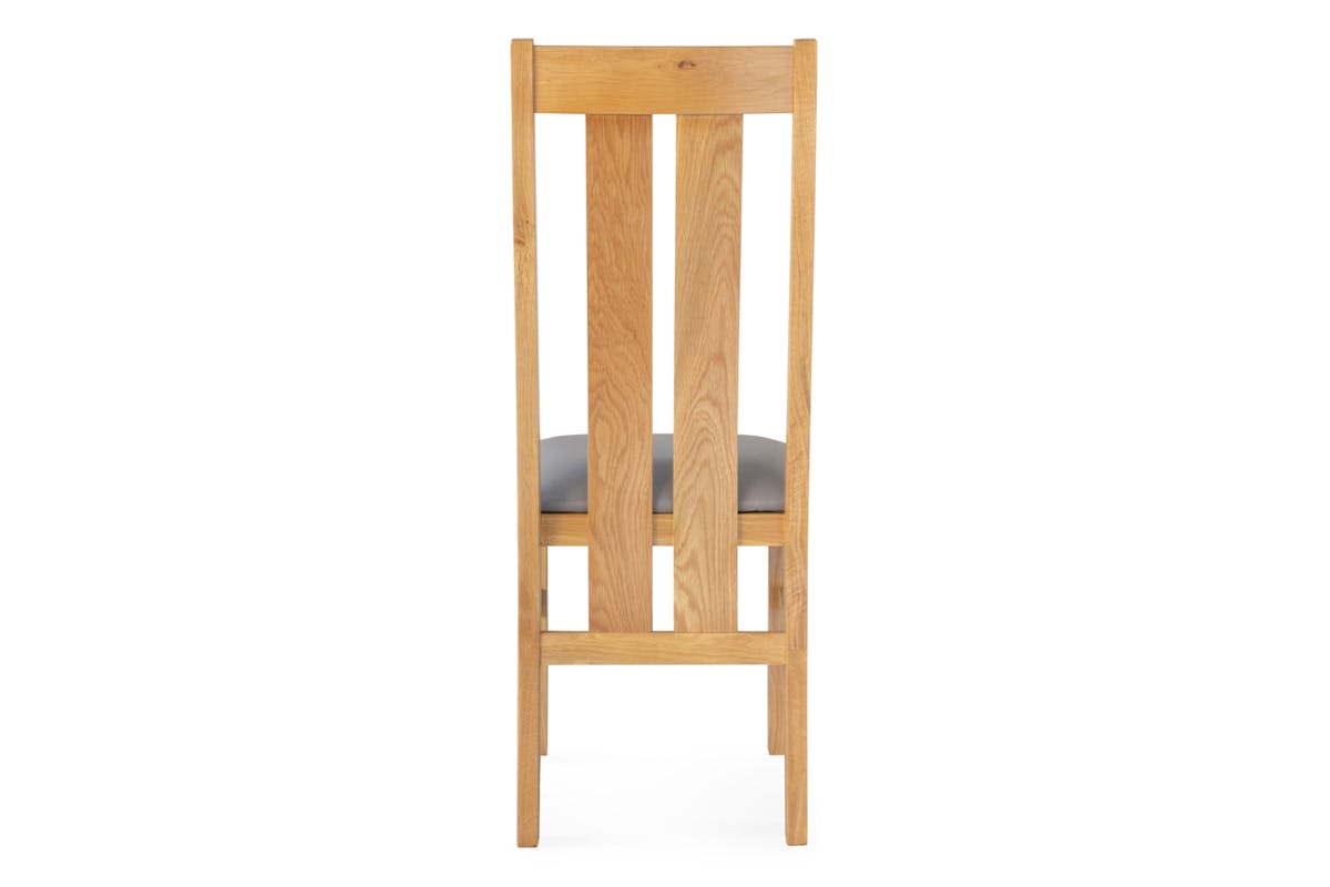 Blake Dining Chair | Leather | Grey-6