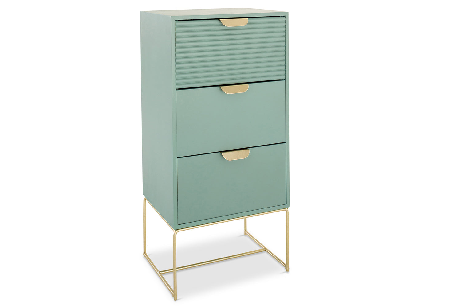 Frankie Bedside Table | Slim | Green-2