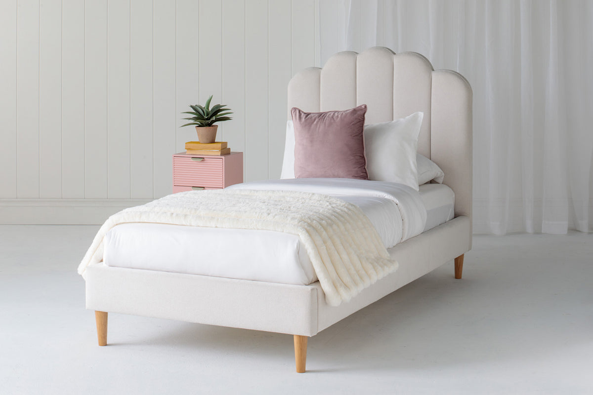 Lucy Bed Frame | Single | 3ft | Oat-9