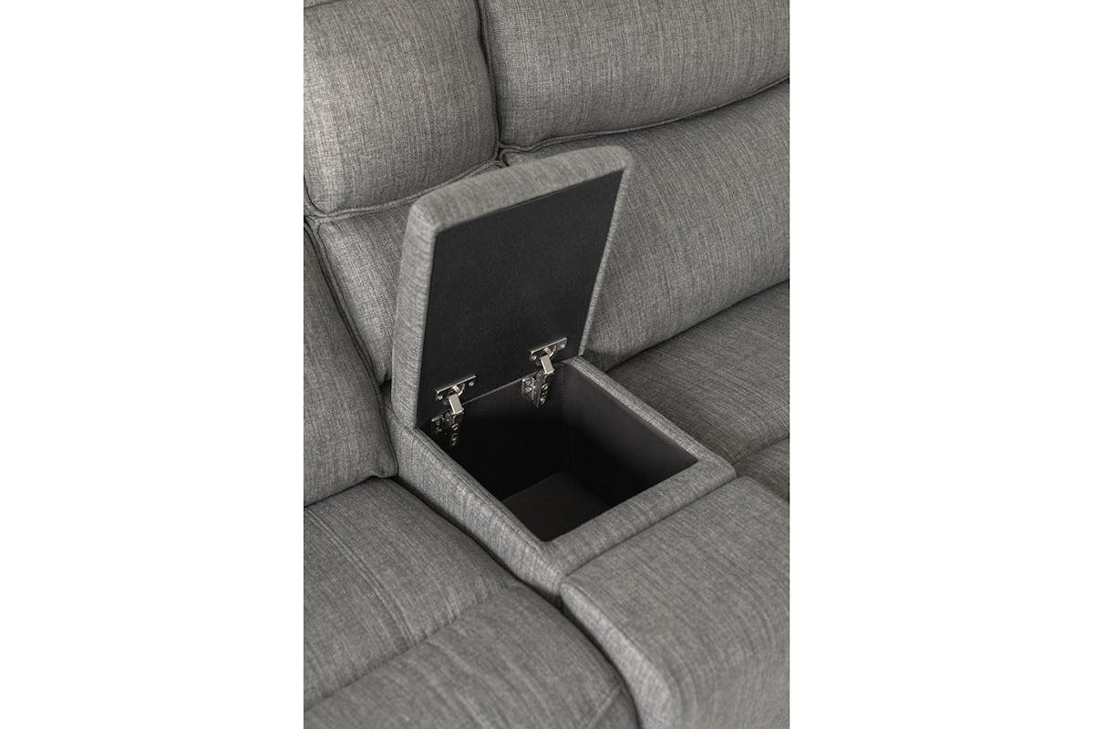 Mila Corner Sofa with Console | Power Recliner | Medium | Grey-17