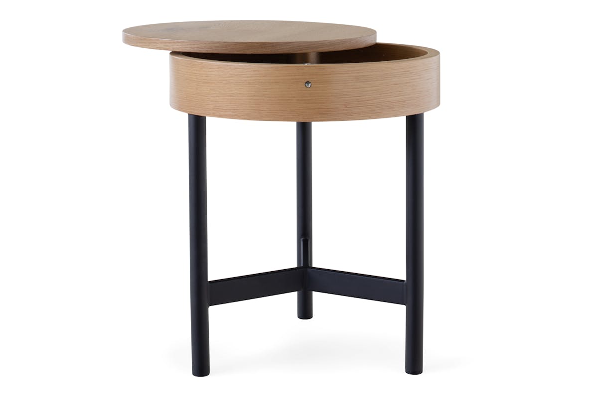 Heather Side Table | Wooden Top | Natural-2