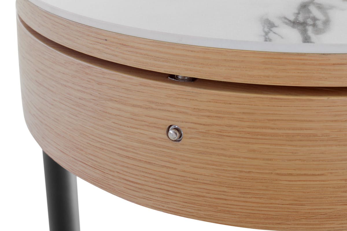 Heather Side Table | Stone Top | Natural-3