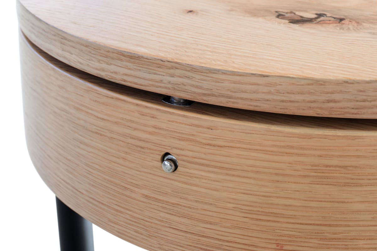 Heather Side Table | Wooden Top | Natural-3
