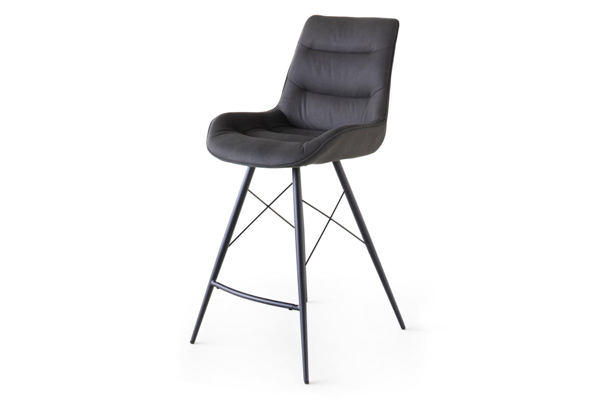 Bas Counter Stool | Fabric | Grey-2