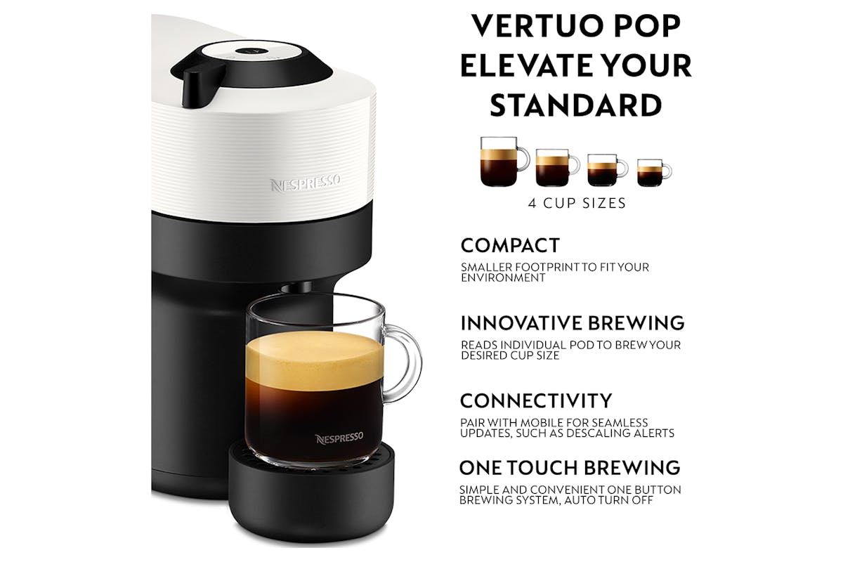 Nespresso Vertuo Pop, White, By Krups | XN920140-2