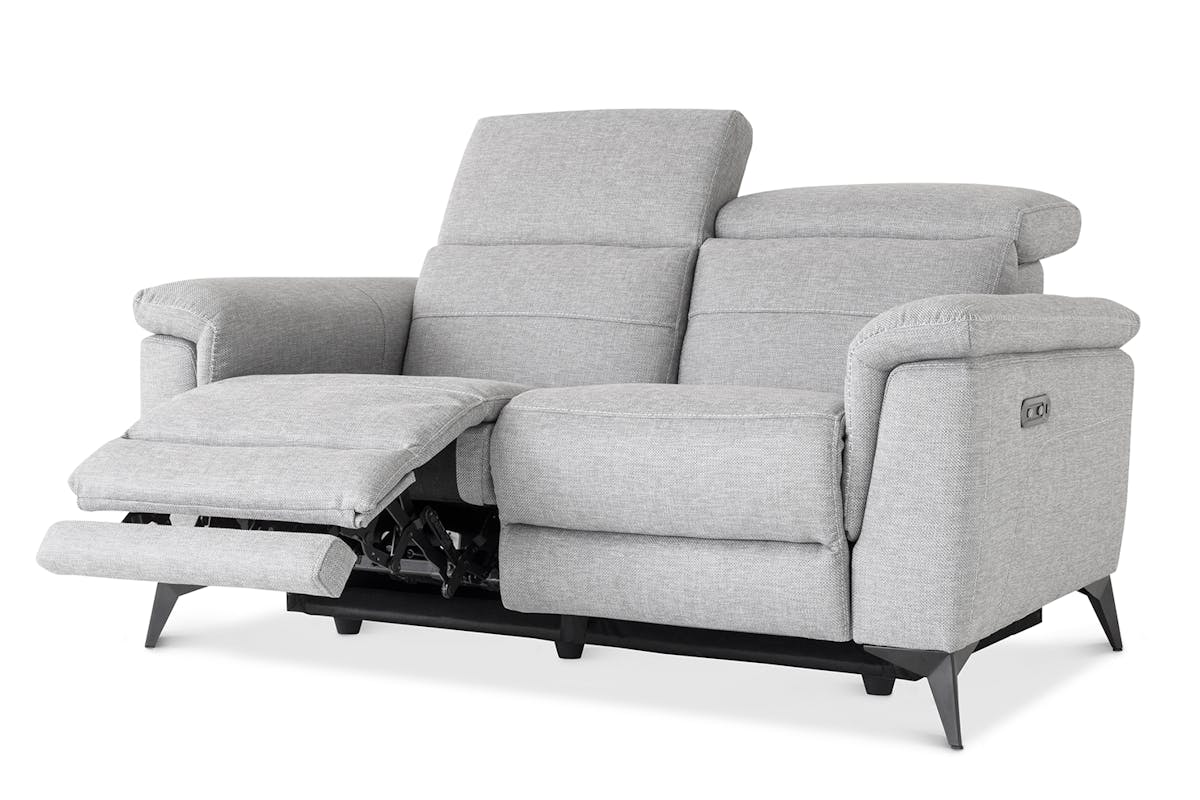 Penny 2 Seater Sofa | Power Recliner | Fabric | Grey-5