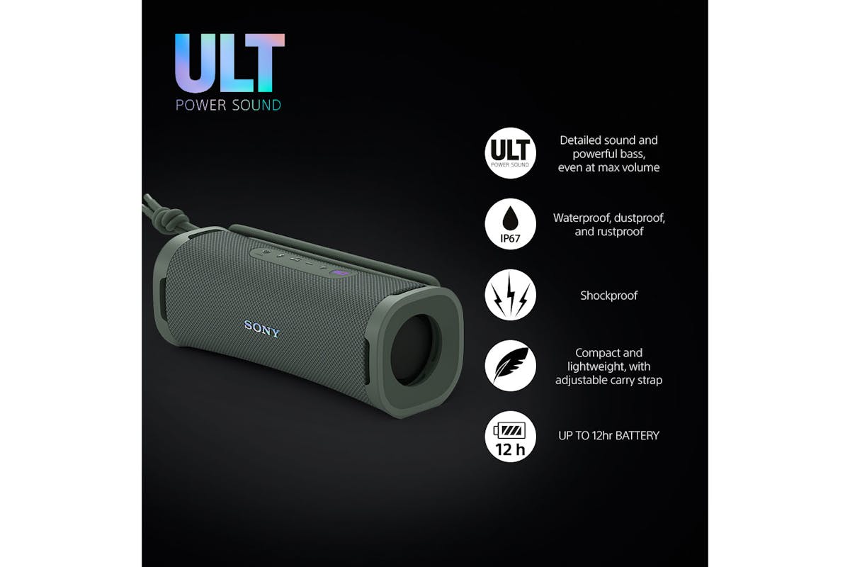 Sony ULT FIELD 1 Wireless Bluetooth Waterproof Speaker | Forest Grey | SRSULT10H.CE7-2
