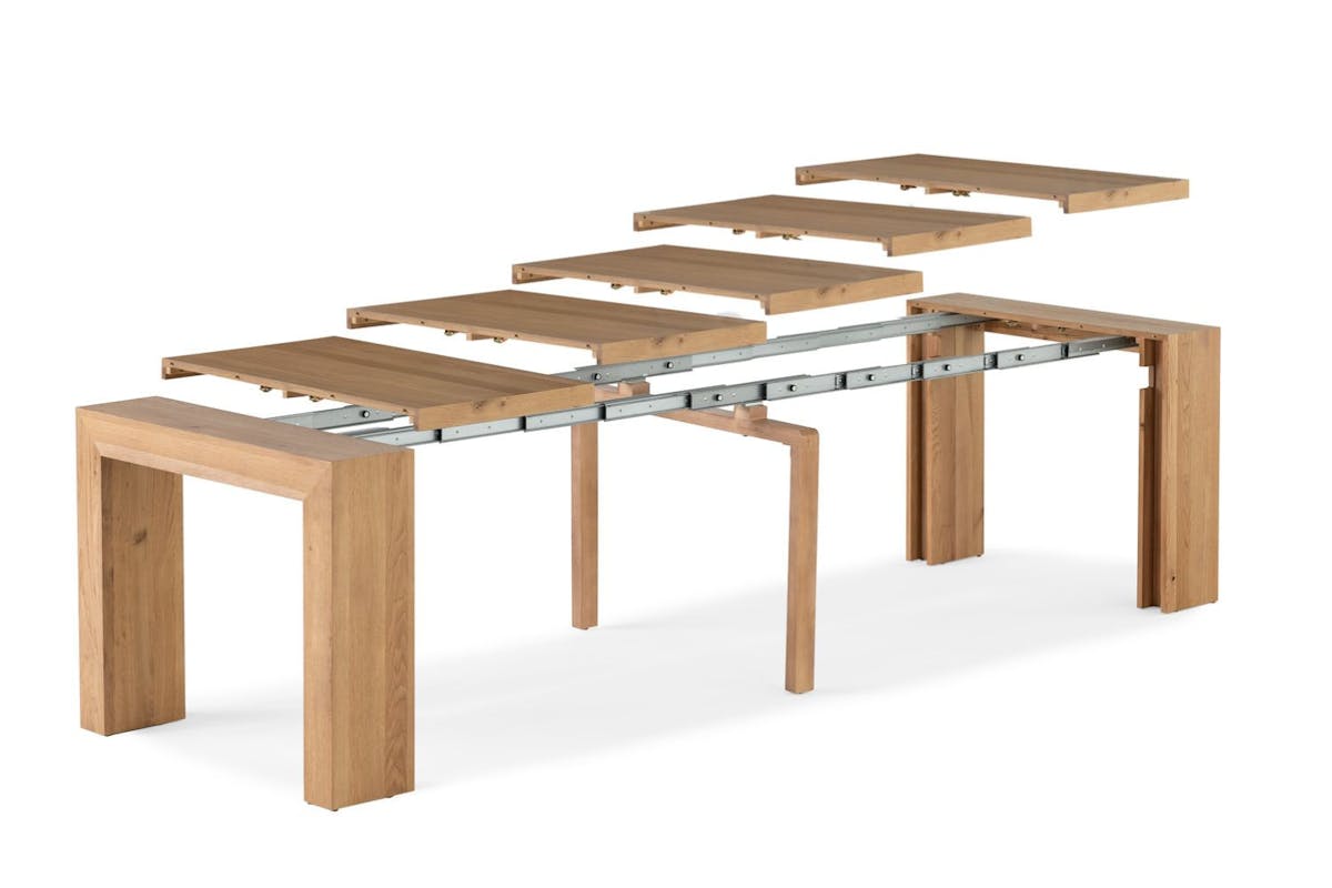 Transformer Rectangular Table | Scandinavian Oak | Including 5 extension  panels-2