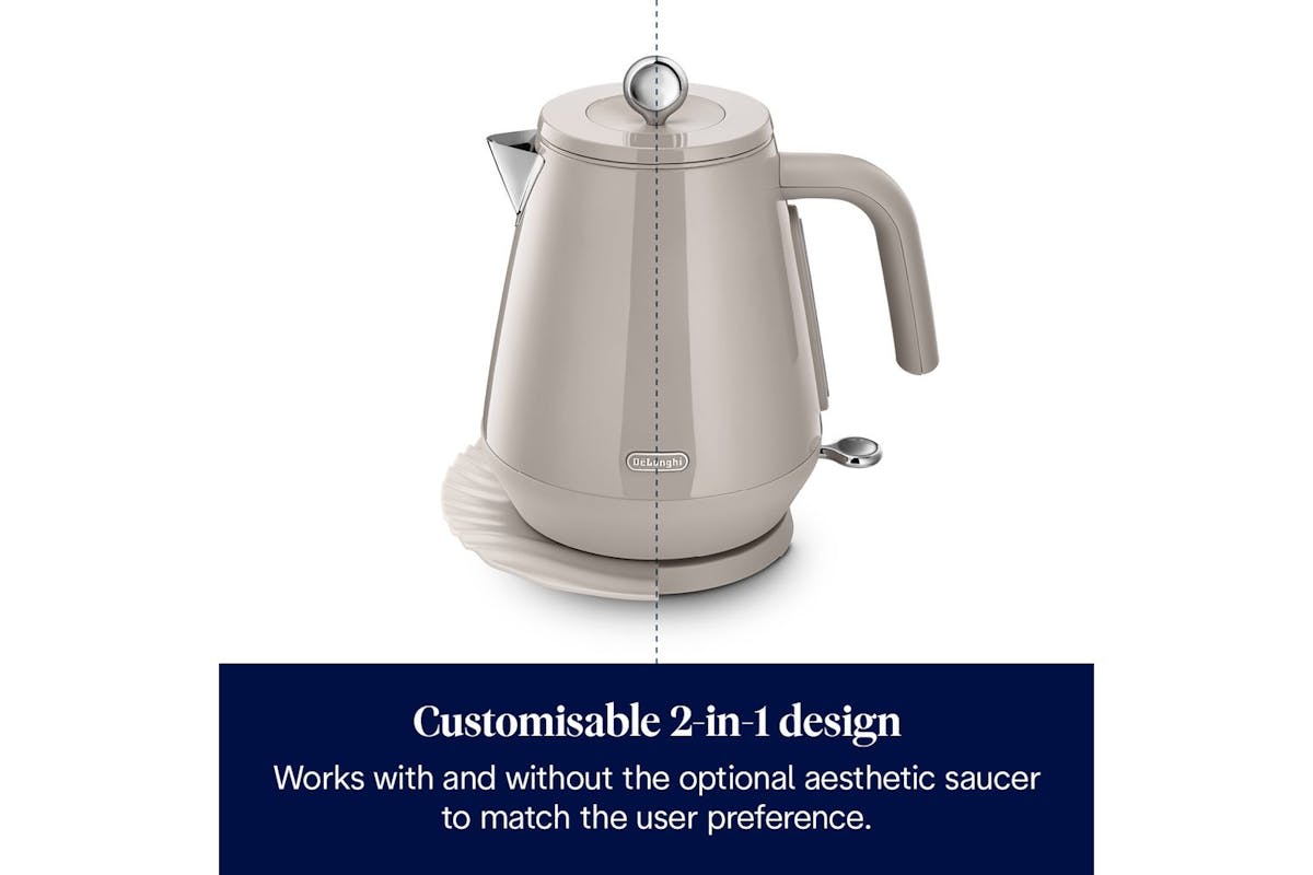 DeLonghi Eclettica Kettle | KBY3001.BG | Beige-2