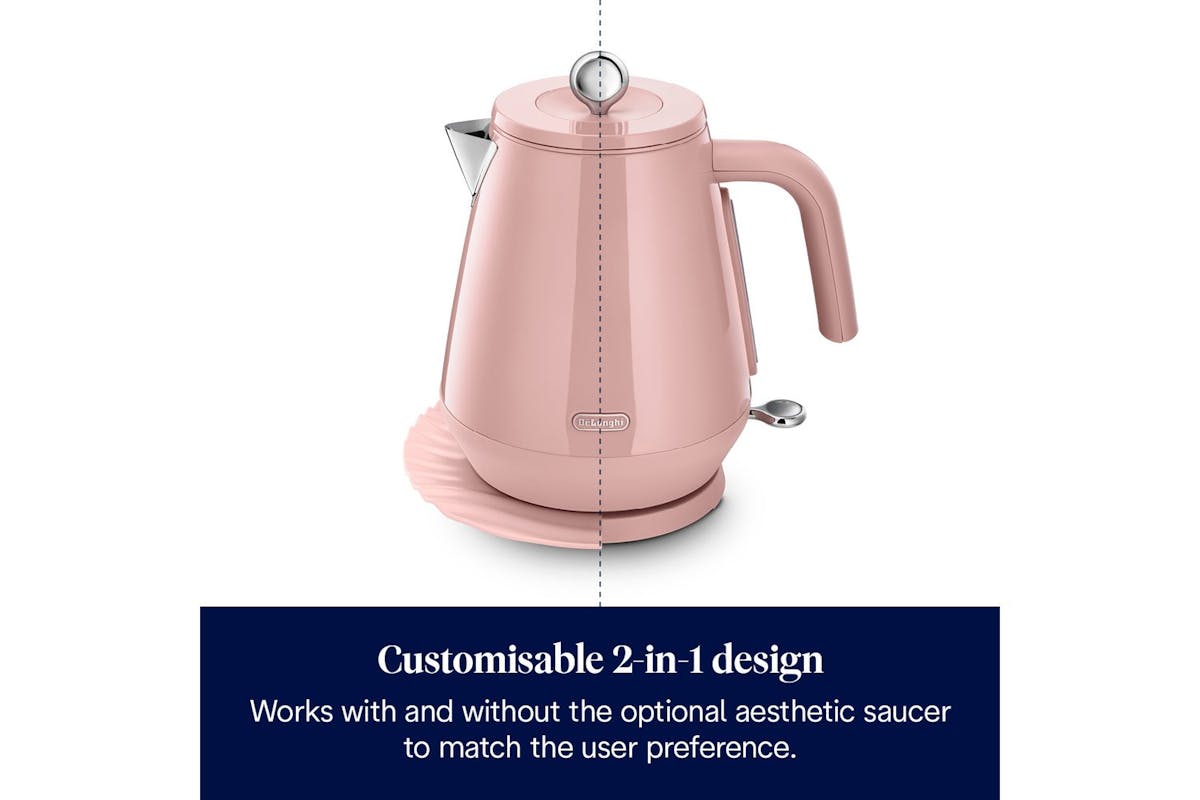 DeLonghi Eclettica Kettle | KBY3001.PK | Pink-2