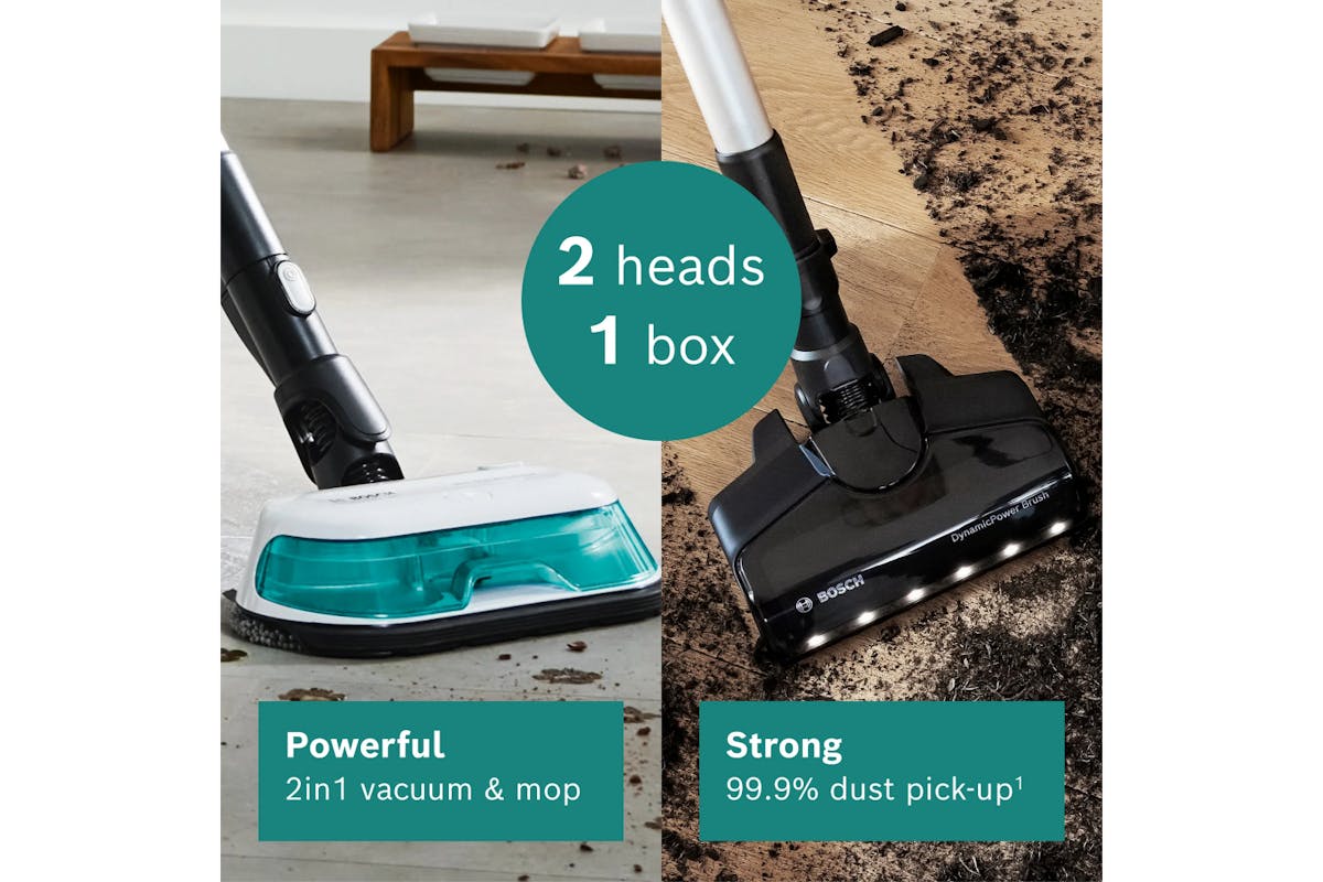 Bosch Rechargeable 2 in 1 Vacuum and Mop Unlimited 7 Aqua | White-3