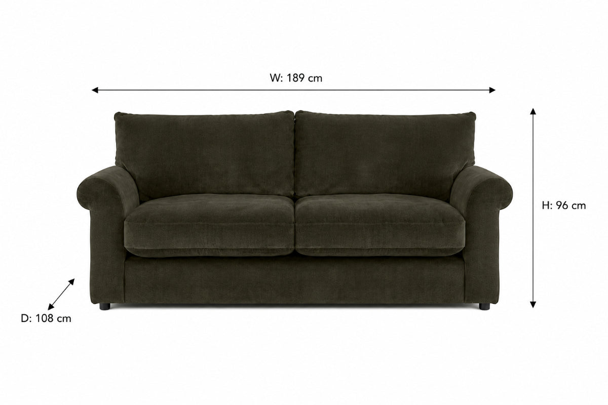 Corah 2 Seater Sofa | Fabric | Green-2