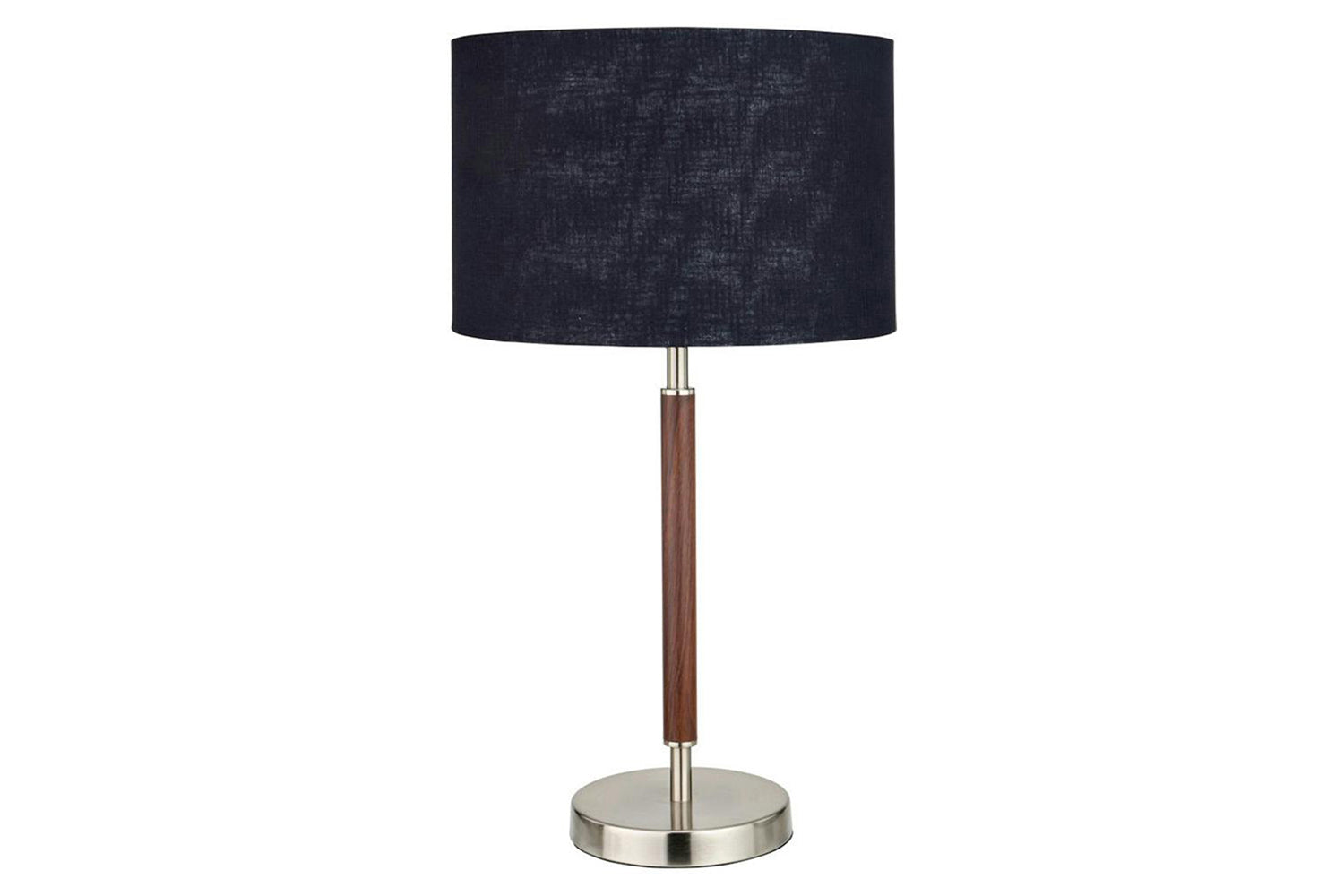 Gianni Table Lamp | Silver/Wood Effect
