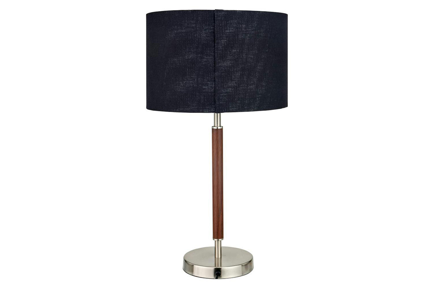 Gianni Table Lamp | Silver/Wood Effect-3