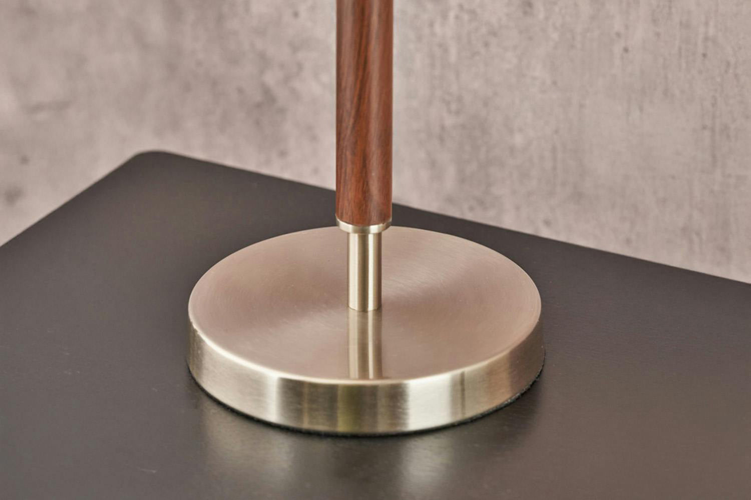 Gianni Table Lamp | Silver/Wood Effect-5