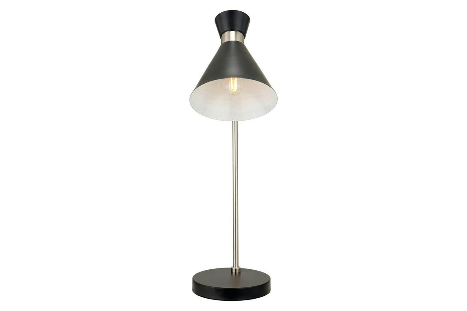 Benedict Metal Table Lamp | Black/Silver-4