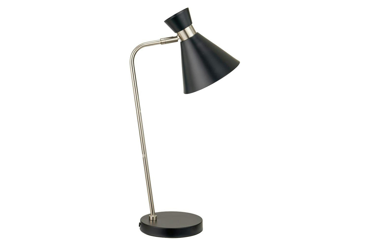 Benedict Metal Table Lamp | Black/Silver-5