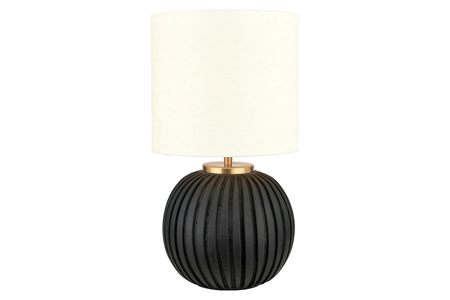 Terracotta Table Lamp | Beige & Black