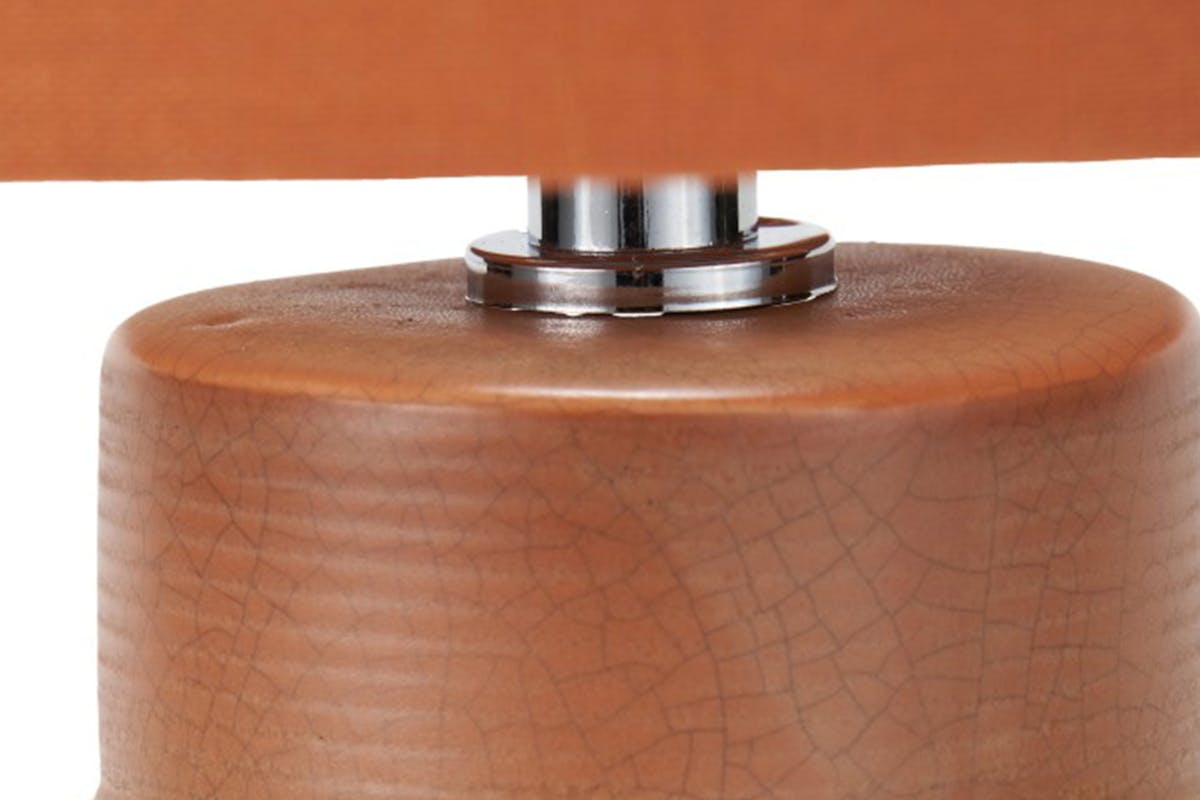 Elure Crackle Ceramic Table Lamp | Cinnamon-4