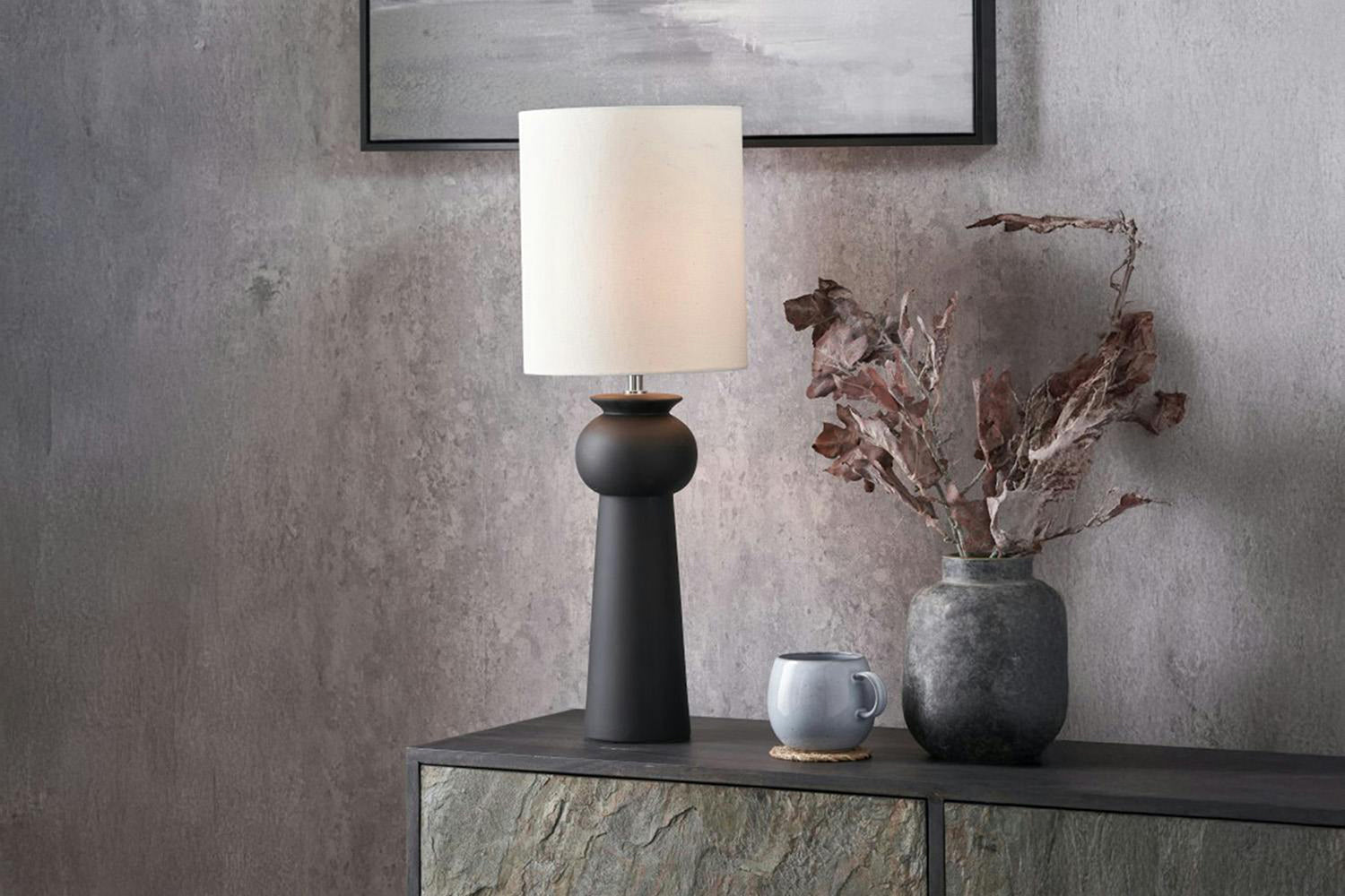 Sloane Ceramic Table Lamp | Black-2