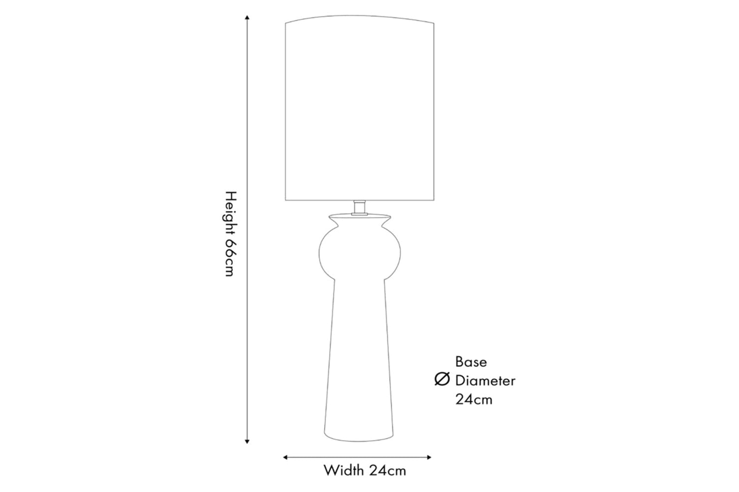 Sloane Ceramic Table Lamp | Black-3