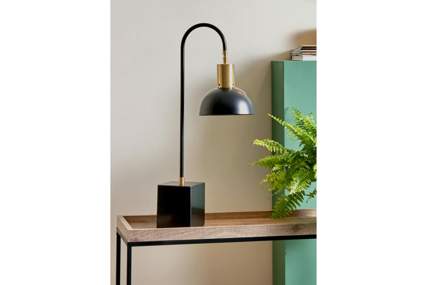Domed Task Table Lamp | Matt Black-2