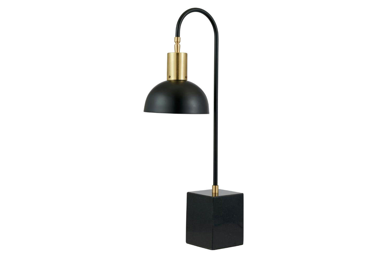 Domed Task Table Lamp | Matt Black-7