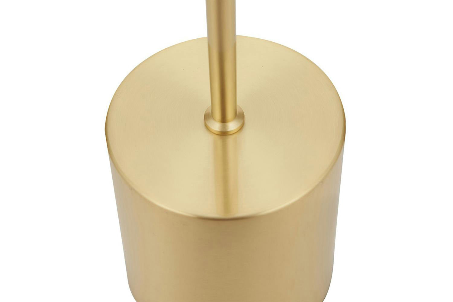 Bella Ribbed Glass Table Lamp | White/Gold-6