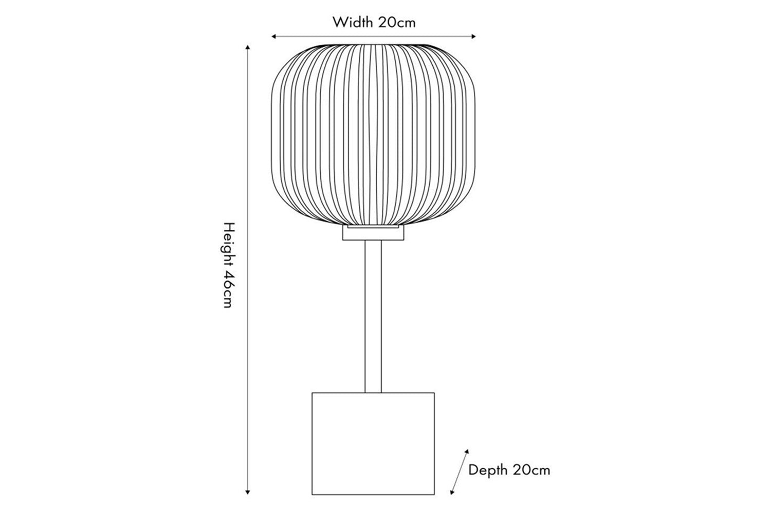 Bella Ribbed Glass Table Lamp | White/Gold-7