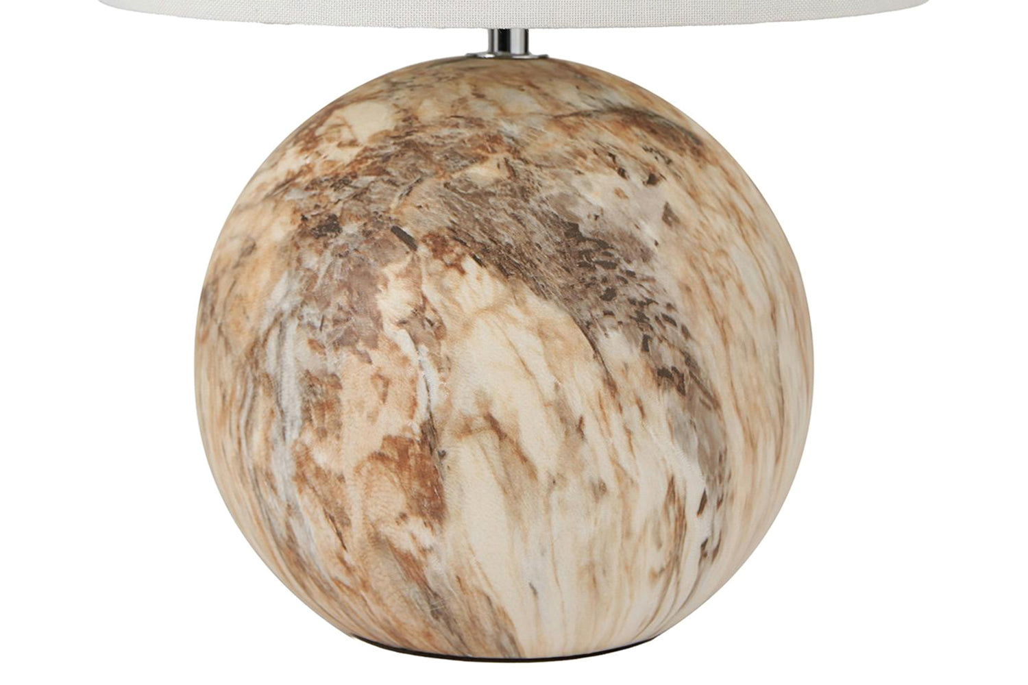 Ceramic Natural Stone Effect Table Lamp | Brown-2