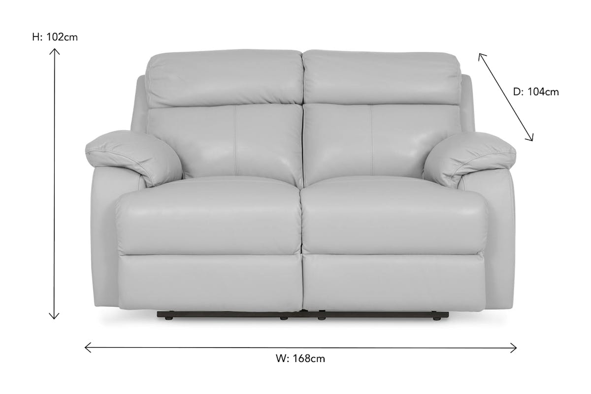 Kelli 2 Seater Sofa | Recliner | Grey-2