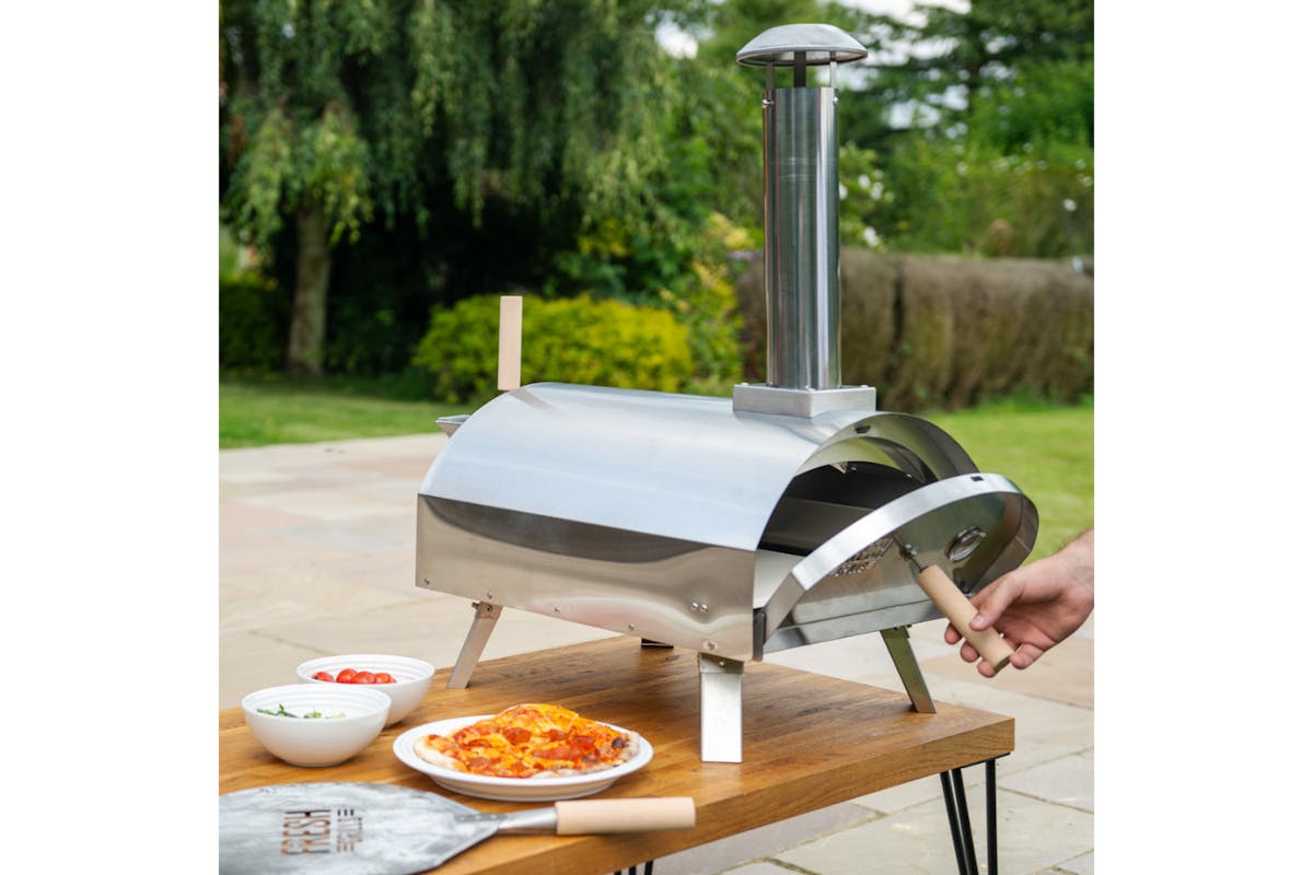 Monstershop Fresh Grills Premium Outdoor Pizza Oven | Silver-2