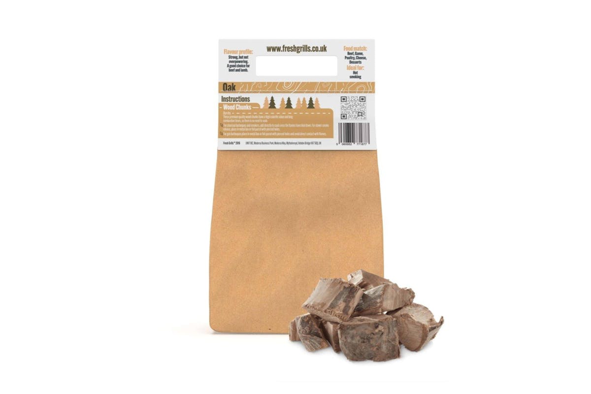 Monstershop Fresh Grills Wood Chunks | Oak Flavour | 3kg (10ltr)-2