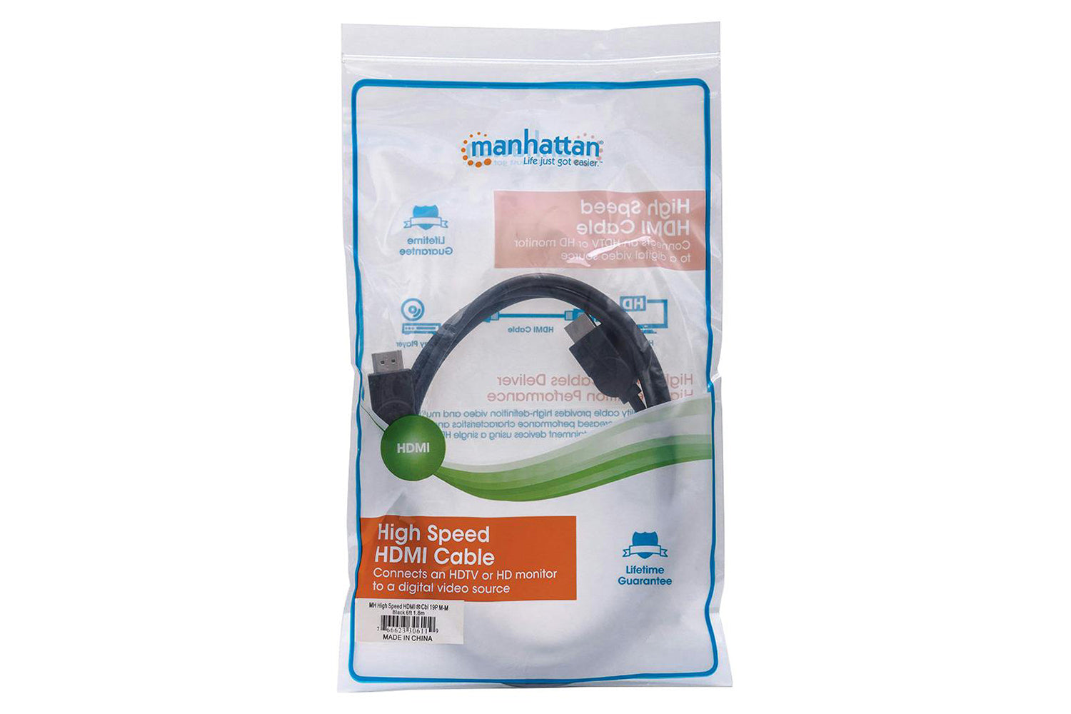 Manhattan High Speed HDMI Cable | 1.8m-4