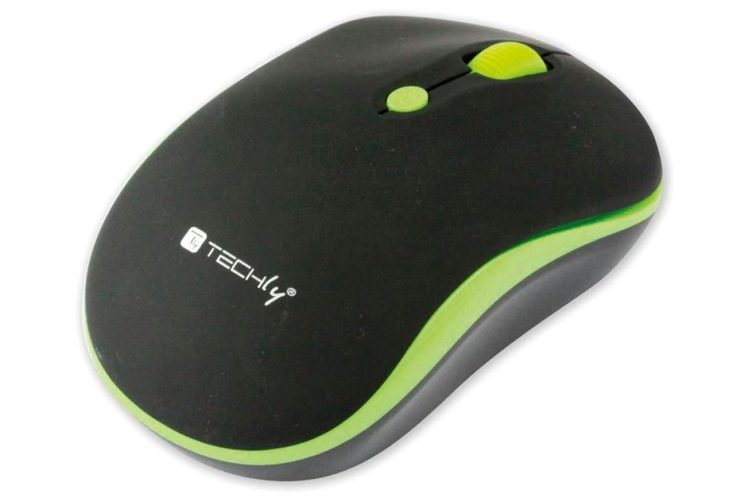 Techly Optical Wireless Mouse | Black/Green