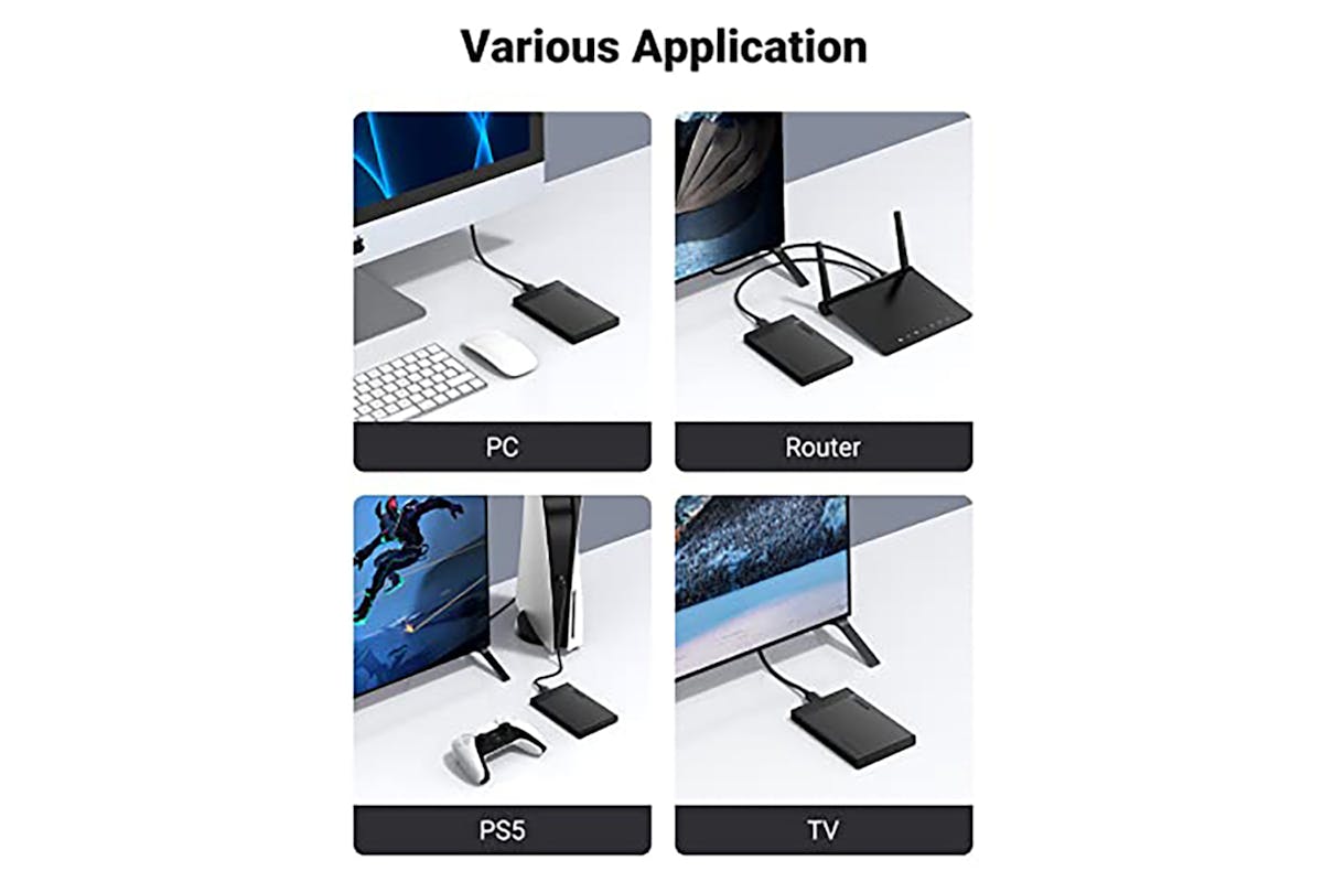 UGREEN 2.5" Enclosure SATA HDD Caddy External USB 3.0 Hard Disk Case-4