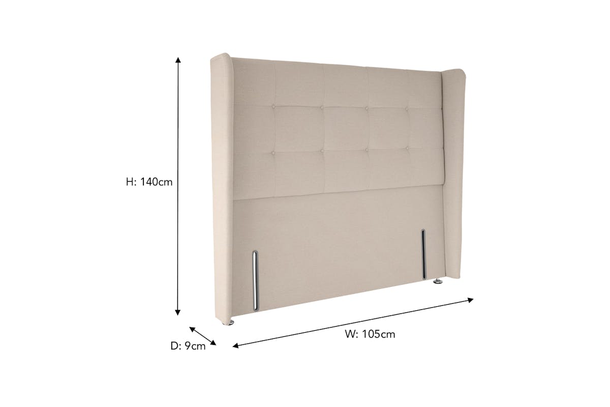 Briody | Audrey Winged Headboard | Single | 3ft | Colour Options-3